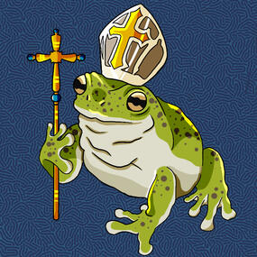 Pope frog icon